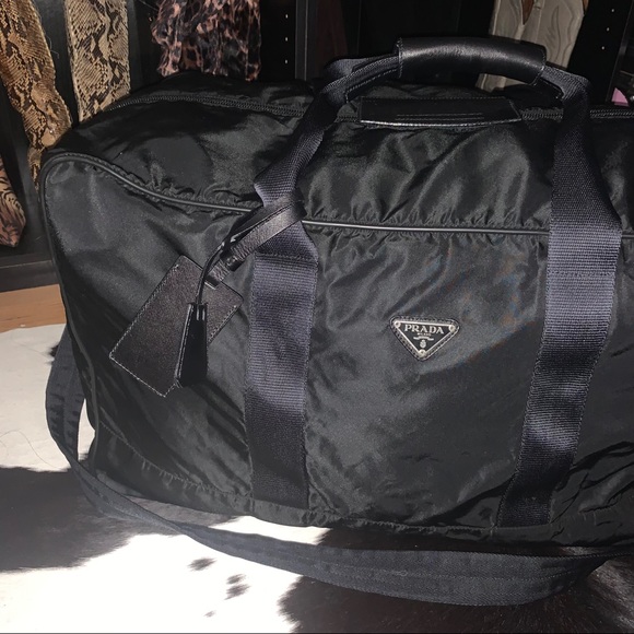 prada nylon travel bag